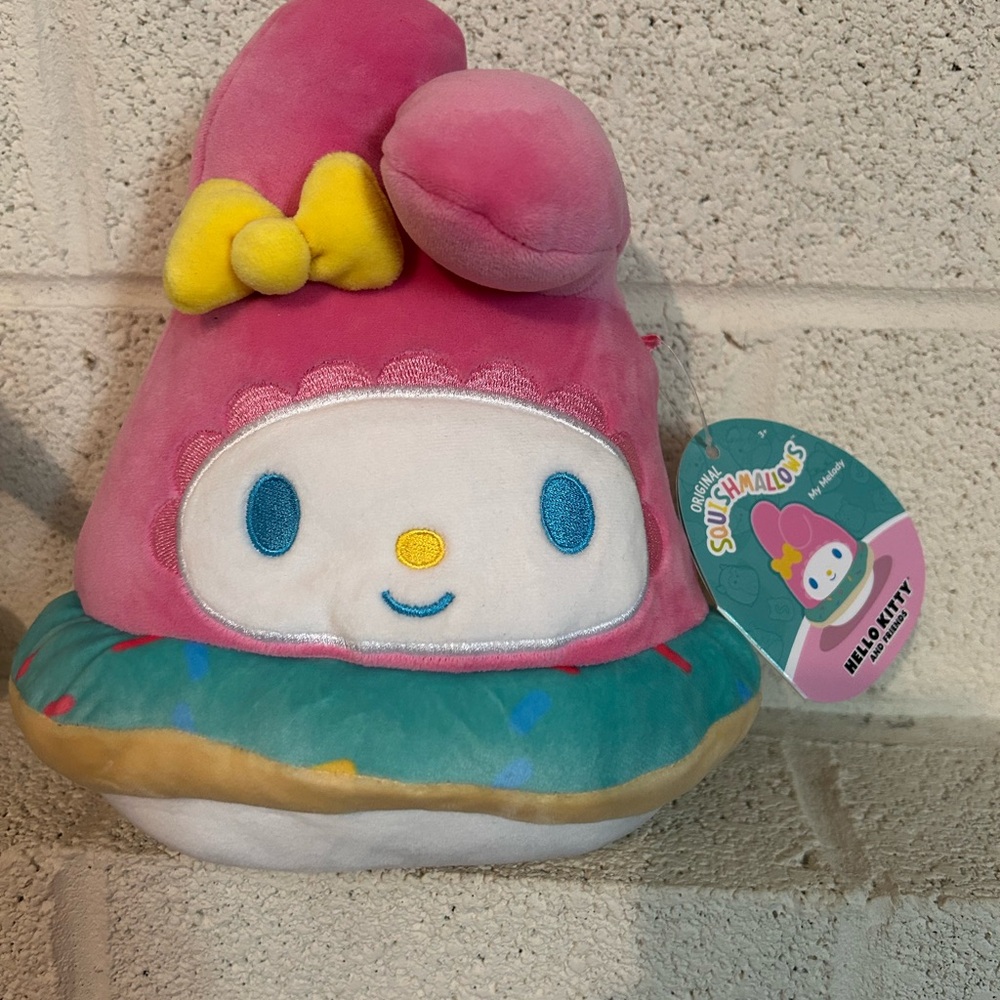 Hello Kitty Summer My Melody Original Squishmallows - Pink and Yellow